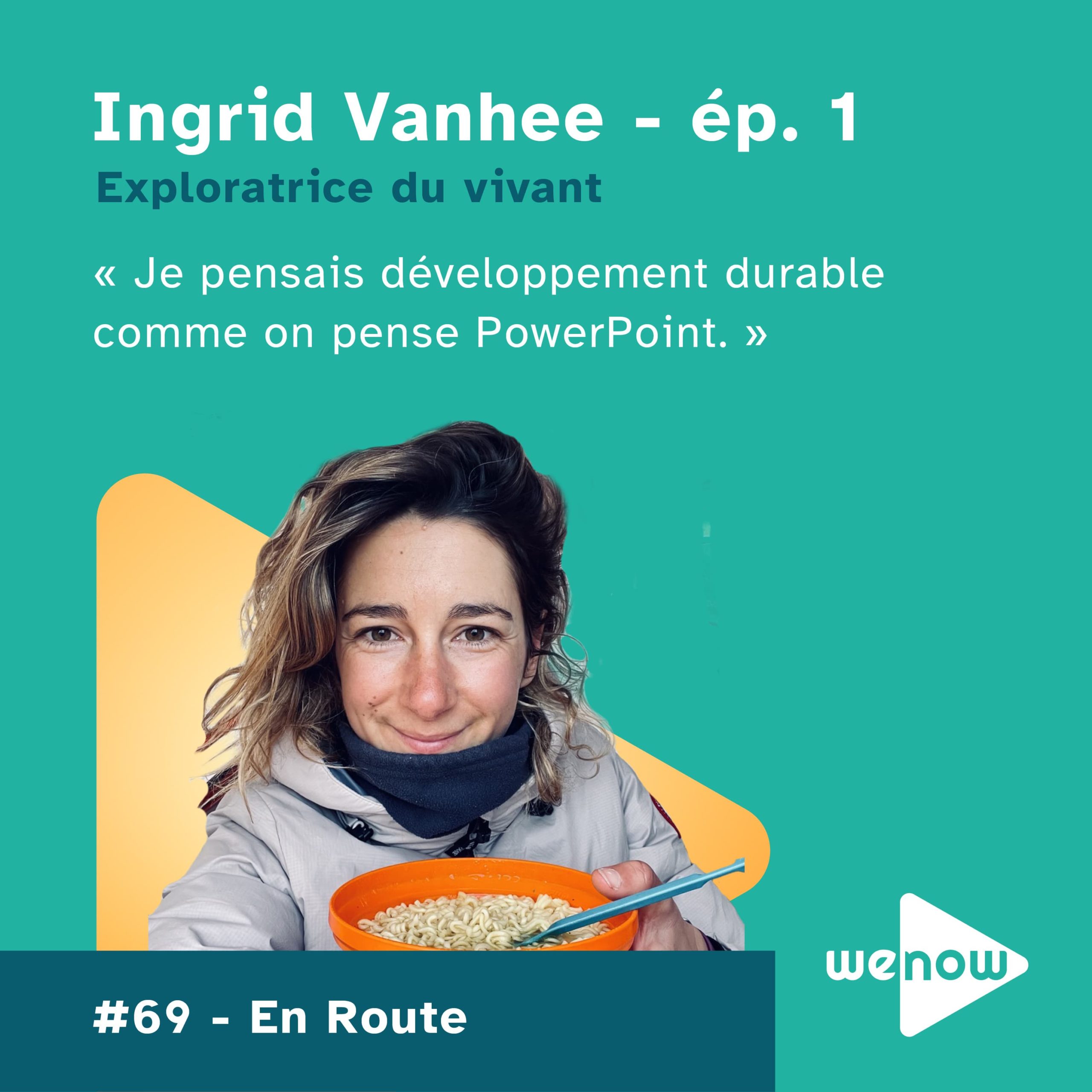 couverture du podcast montrant Ingrid vanhee et le titre du podcast
