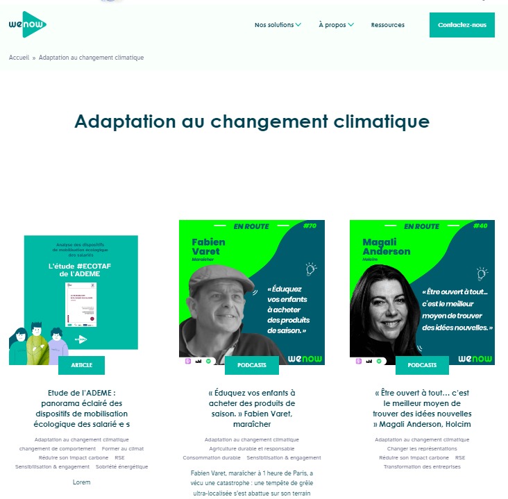 Nos Articles Adaptation Au Changement Climatique Wenow Nos Articles Adaptation Au Changement Climatique Wenow