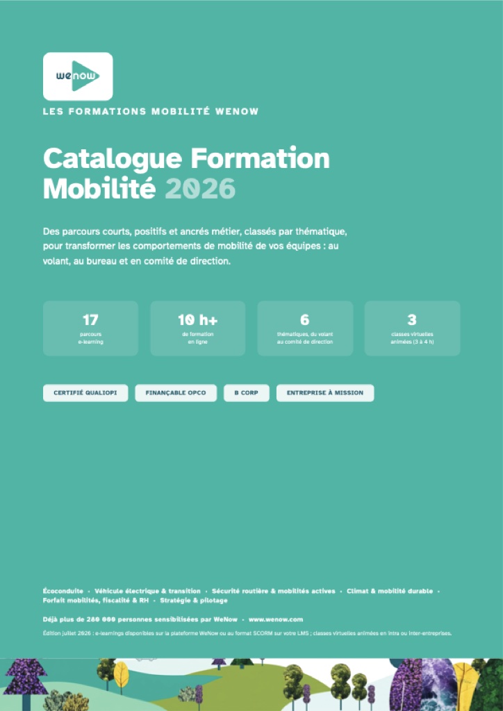 WeNow 2026 Mobility Training Catalogue (PDF, in French)